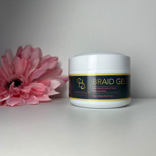 HAIRSENCE Braid Gel 250ml white jar for cornrows, locs and twists