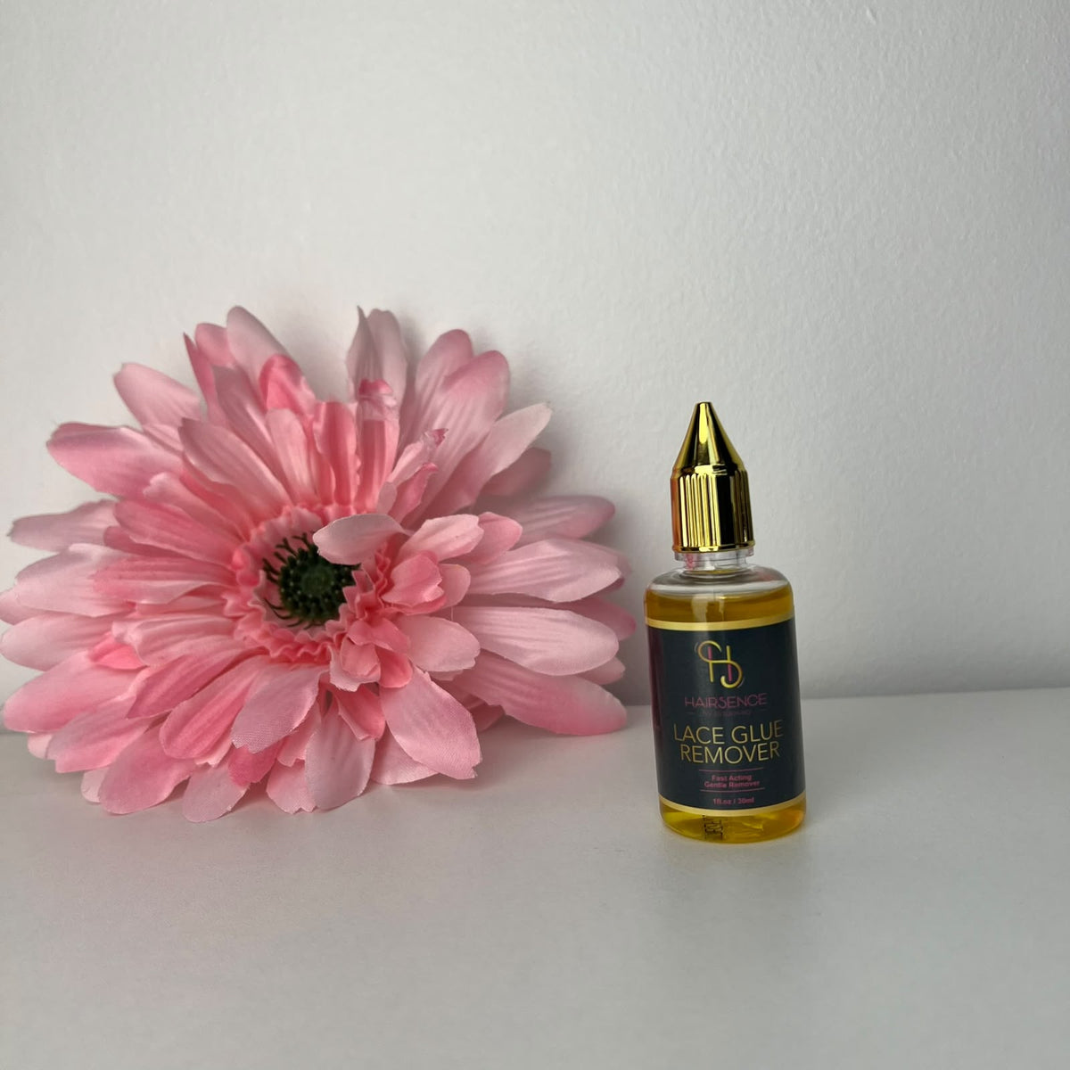 HAIRSENCE Lace Glue Remover 30ml clear bottle with gold applicator cap