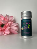 HAIRSENCE Olive Oil and Coconut Oil Hair Wax Stick 75g silver container front view